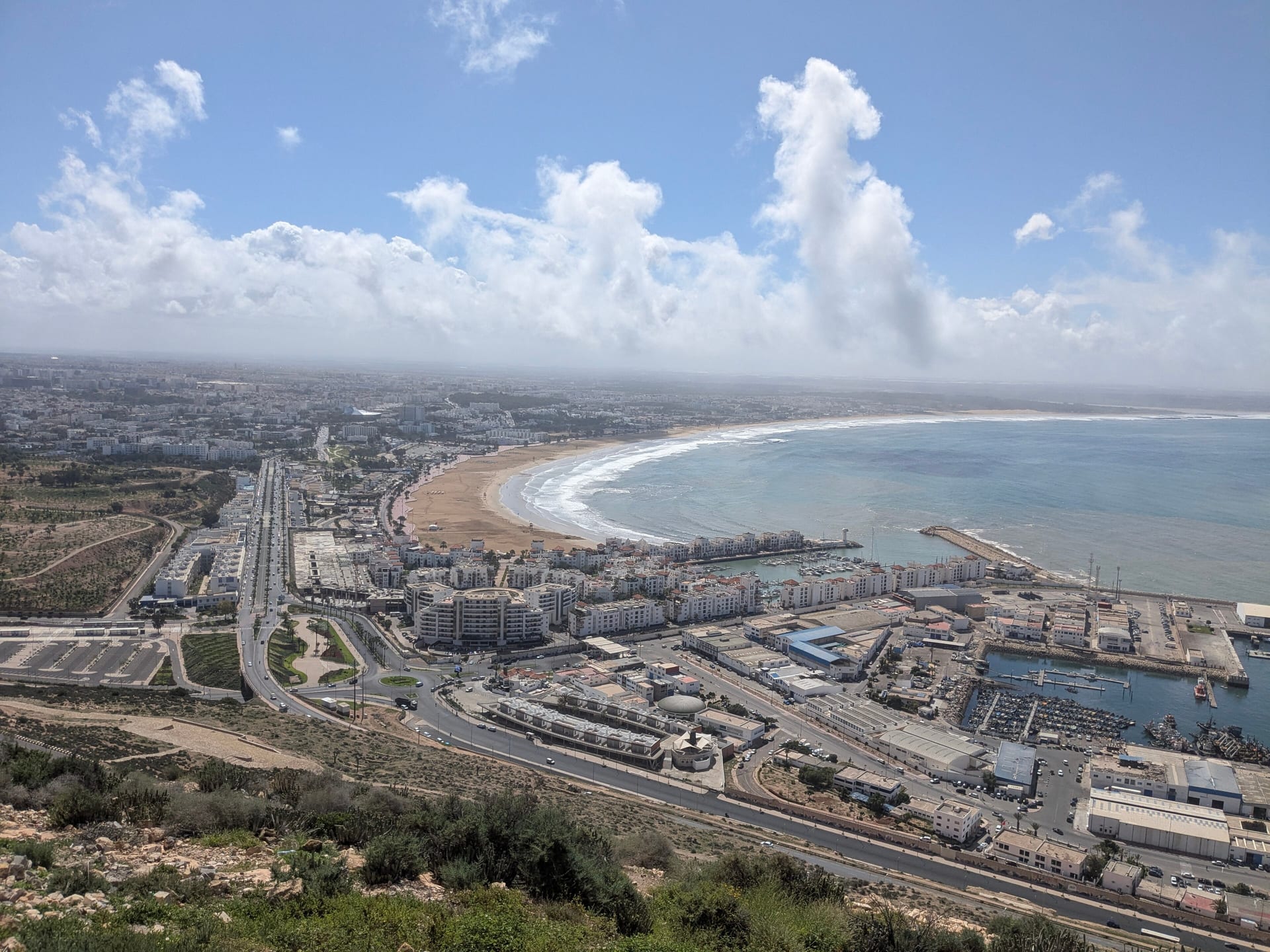 La baie d’Agadir, vue depuis la kasbah
